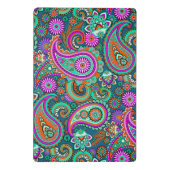 Floral Paisley naadloos patroon II + uw ideeën Mini Klembord (Achterkant)