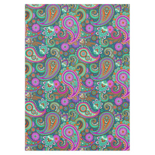 Floral Paisley naadloos patroon II + uw ideeën Tafelkleed