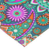 Floral Paisley naadloos patroon II + uw ideeën Tafelkleed (Gekanteld)