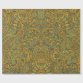 Floral Paisley Pattern Cadeaupapier (Vlak)