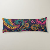 Floral Paisley Pattern Lichaamskussen (Achterkant)