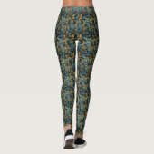 Floral Paisley Print Pattern Leggings (Achterkant)