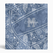 floral paisley vether patroon blue volleyball