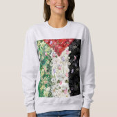 Floral Palestine Kaart - Free Palestine Kaart T-sh Trui (Voorkant)