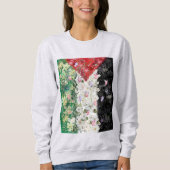 Floral Palestine Kaart - Free Palestine Kaart Trui (Voorkant)