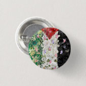 Floral Palestine Kaart Pin Button - Free Palestine (Voorkant /achterkant)
