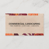 Floral Palm Leaves Pattern Achtergrond Visitekaartje (Voorkant)