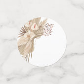 Floral Pampa Grass Wedding Table Decor Confetti (Kleine voorkant)