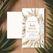 Floral Pampas Geslacht onthullen uitnodiging