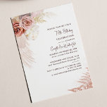 Floral Pampas Grass 70th Birthday Invitation<br><div class="desc">Pampas Grass Terracotta 70th Birthday Uitnodiging u kunt gemakkelijk aanpassen door de "Personalize"knoop te klikken. Ideaal voor andere speciale mijlpaalevenementen die worden uitgevoerd</div>