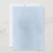 Floral Pampas Grass Boho Dusty Blue Baby shower Kaart (Achterkant)