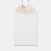 Floral Pampas Grass Modern Girl Baby shower Cadeaulabel (Achterkant)