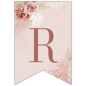 Floral Pampas Grass Terracotta Vrijgezellenfeest Vlaggetjes (Derde vlag)