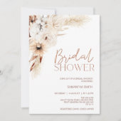 Floral Pampas Grass Vrijgezellenfeest Kaart (Voorkant)