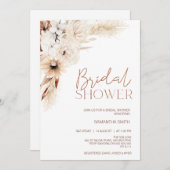 Floral Pampas Grass Vrijgezellenfeest Kaart (Voorkant / Achterkant)