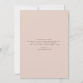 Floral Pampas Grass Waterverf Baby shower Bedankkaart (Achterkant)