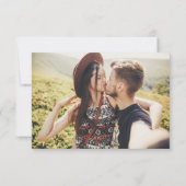 Floral Pampas Grass Wedding sparen de Datum Kaart (Achterkant)