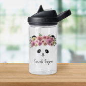 Floral Panda Beer meisjesnaam Waterfles