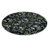 Floral Panda Patroon met Roze en Blauwe Rozen Snijplank (Hoek)