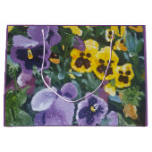 Floral Pansy Giftbag Large Cadeautasje (Voorkant)