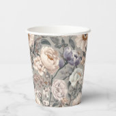 Floral Paper Cup Papieren Bekers (Achterkant)