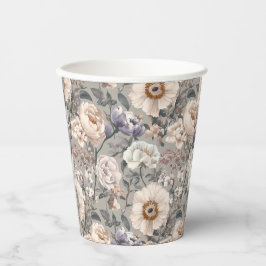 Floral Paper Cup Papieren Bekers