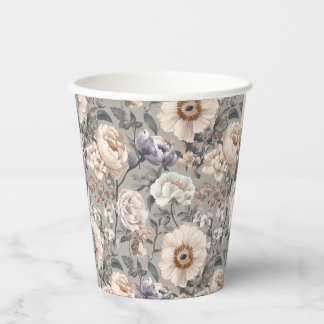 Floral Paper Cup Papieren Bekers