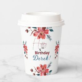 Floral Paper cup Papieren Bekers