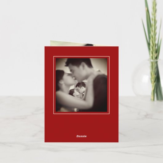 Floral Paper Cut Double Happiness Chinese Wedding Bedankkaart (Achterkant)