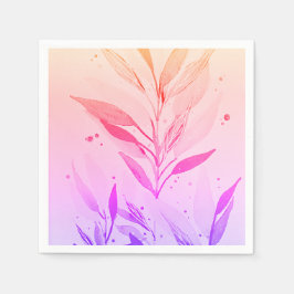Floral Paper Napkin Servet
