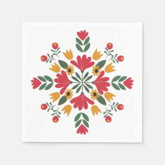 Floral Paper Napkins Servet