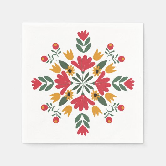 Floral Paper Napkins Servet (Voorkant)