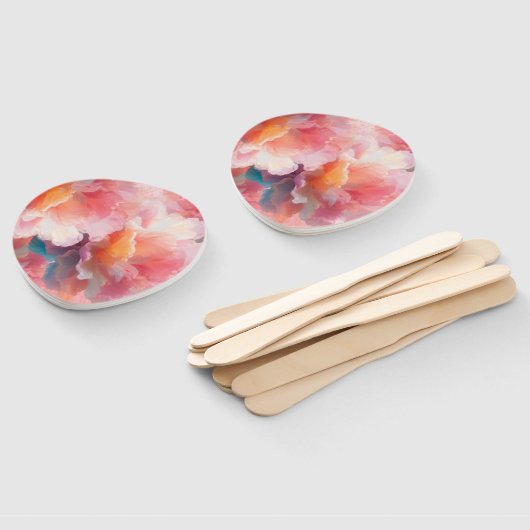 Floral Paper Plate Handwaaier (Niet-gemonteerd)