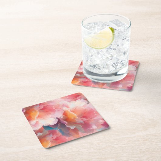 Floral Paper Plate Kartonnen Onderzetters (Insitu)