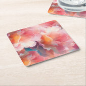 Floral Paper Plate Kartonnen Onderzetters (Schuin)