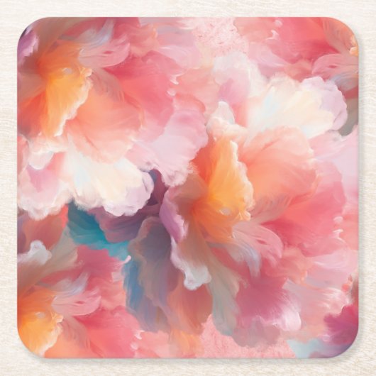 Floral Paper Plate Kartonnen Onderzetters (Voorkant)