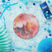 Floral Paper Plate Papieren Bordje (Feest)