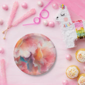 Floral Paper Plate Papieren Bordje (Feest)