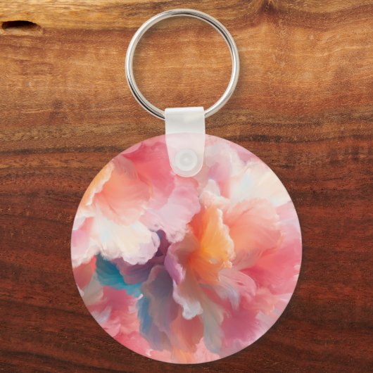 Floral Paper Plate Sleutelhanger (Achterkant)