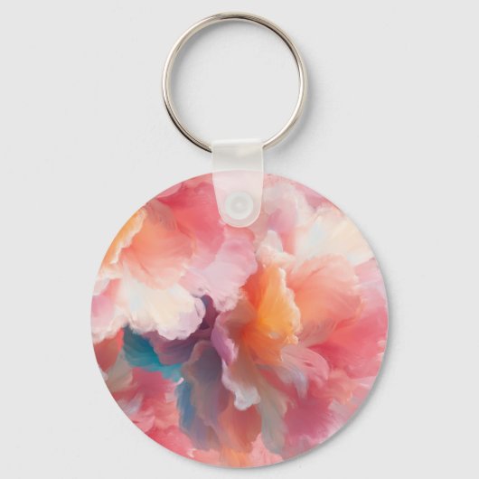 Floral Paper Plate Sleutelhanger (Achterkant)