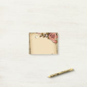 Floral papier post-it® notes (Op bureau)