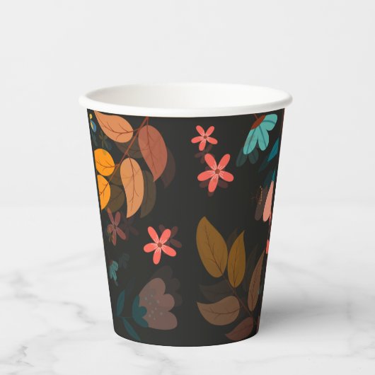 Floral Papieren Bekers (Voorkant)