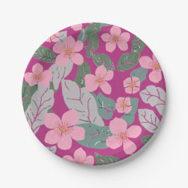 Floral Papieren Bordje