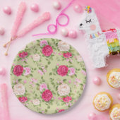 Floral Papieren Bordje (Feest)