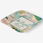 Floral Papieren Bordje (Gebogen)