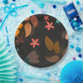 Floral Papieren Bordje (Feest)