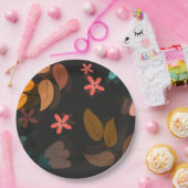 Floral Papieren Bordje (Feest)