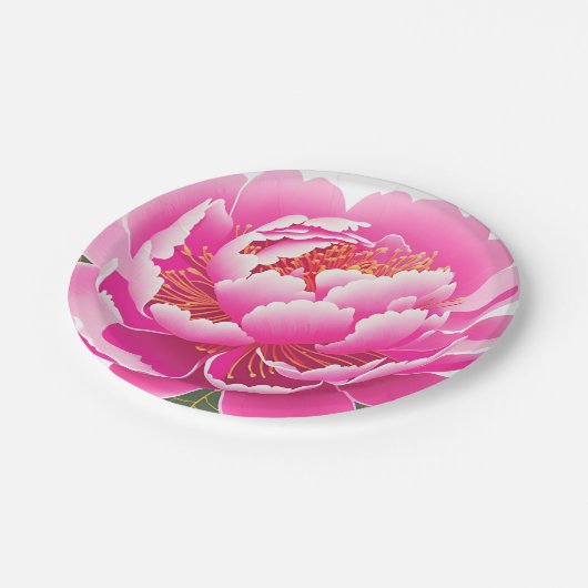 Floral Papieren Bordje (Gekanteld)