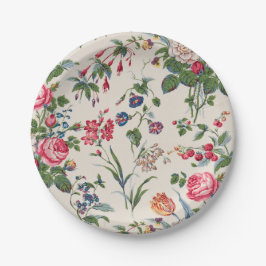 Floral  papieren bordje