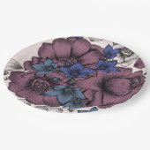 Floral Papieren Bordje (Gekanteld)